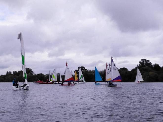 Manor Park SC had challenging weather conditions too with the wind dropping three minutes into the first beat! – Bart's Bash ©  Kristian Hookham